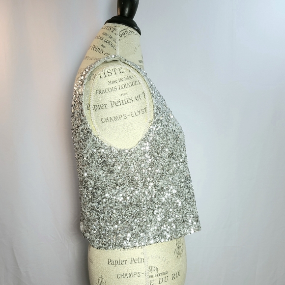 Forever 21 Sequin Sleeveless Medium Top - Picture 5 of 7